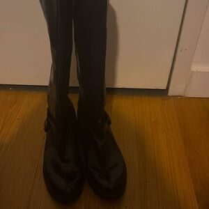 Enzo Angiolini Knee-High Patent Leather Boots – Size 9M
